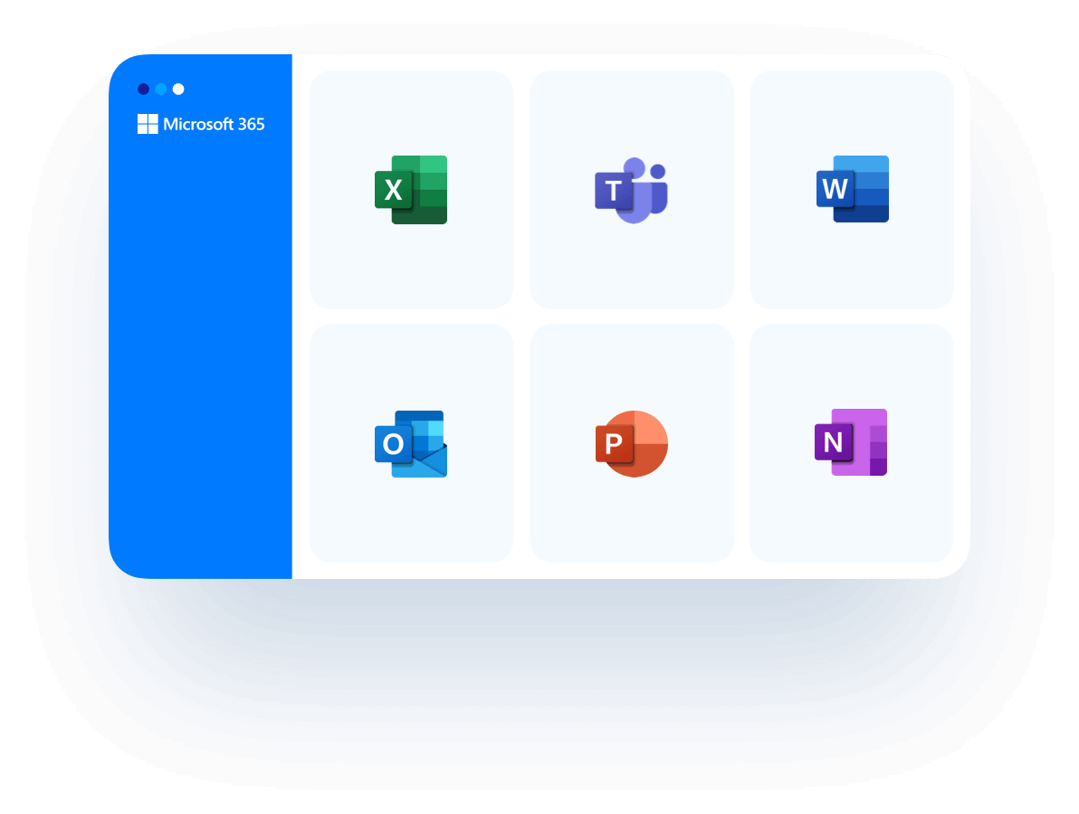 microsoft 365 apps logos
