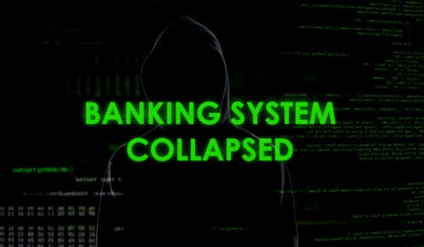 hacker, banking system collapsed