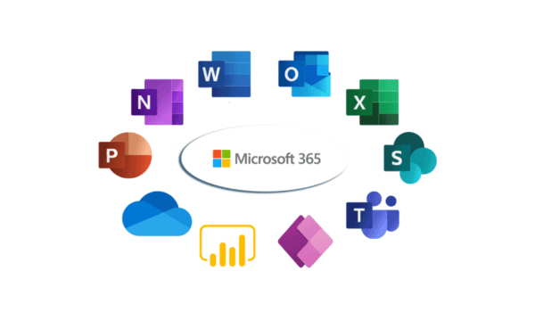 Microsoft 365 apps logos