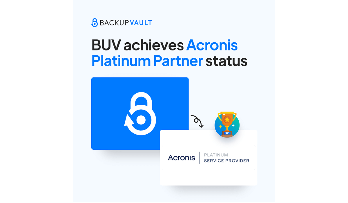 BackupVault Achieves Acronis Platinum Partner Status