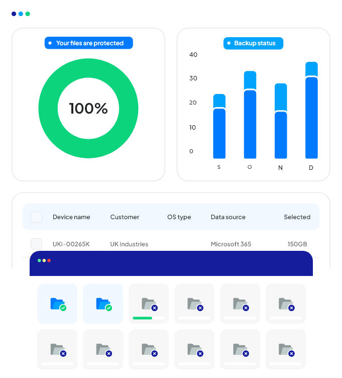 Track migration status and progress on our dashboard