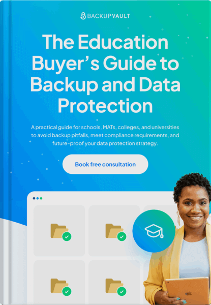 The Education Buyer's Guide to Backup and Data Protection ebbok cover